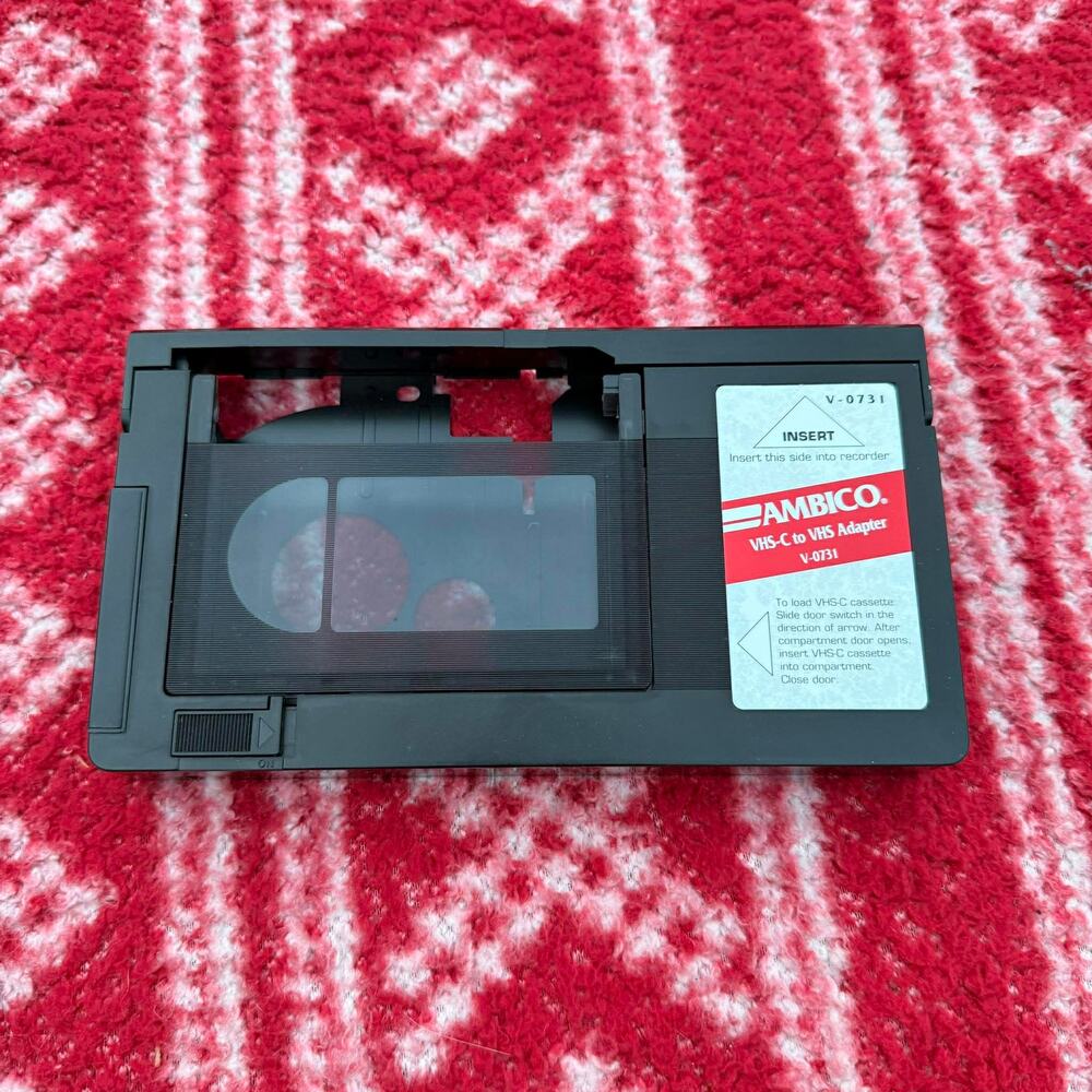 Ambico V-0731 Motorized VHS-C to VHS Adapter - Tested & Working